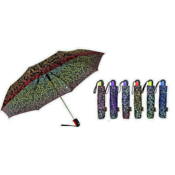 Ornament Print Foldable Quality Automatic Umbrellas (YS-3FA22083964R)